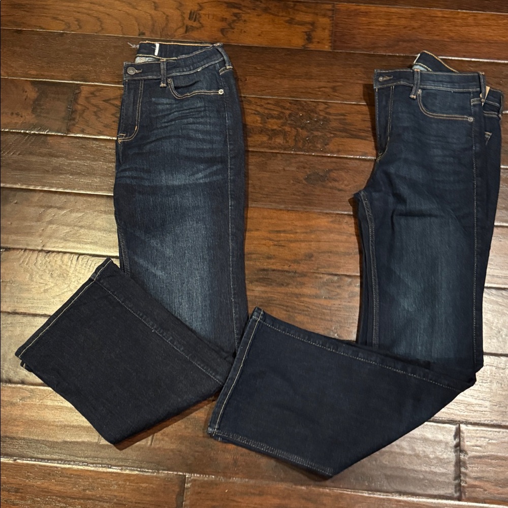 Boys 15/16 Abercrombie dark bootcut Denim Jeans